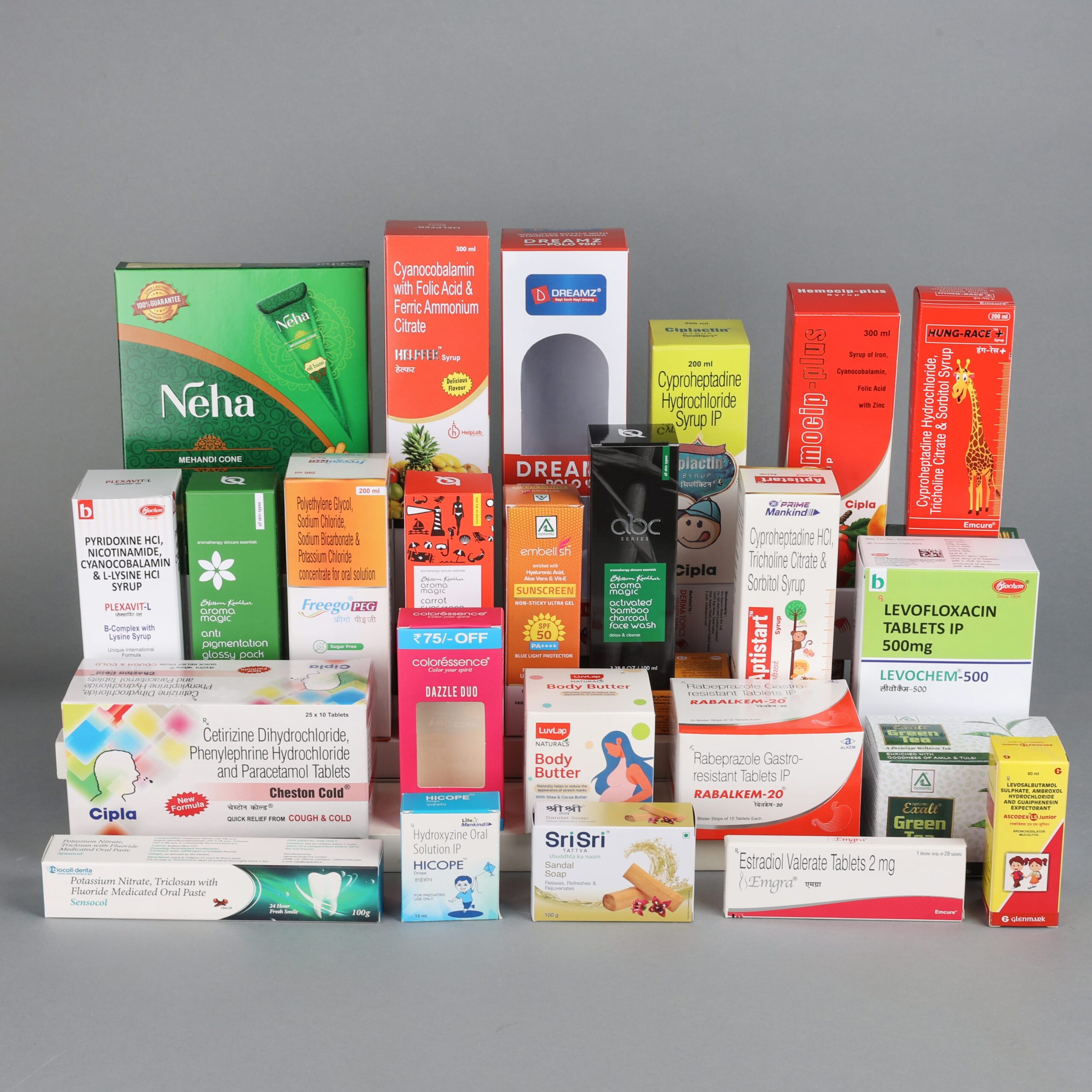 FOLDED CARTONS AND LEAFLETS